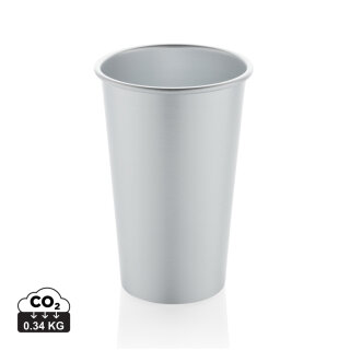 Alo Leight-Weight-Becher aus RCS recyceltem Aluminium 450ml Farbe: silber