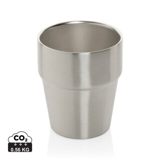 Clark Doppelwandige RCS Kaffeetasse 300ml Farbe: silber