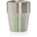 Clark Doppelwandige RCS Kaffeetasse 300ml Farbe: silber