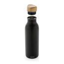 Avira Alcor 600ml Wasserflasche aus RCS rec. Stainless-Steel Farbe: schwarz