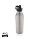 Avira Ara RCS Re-Steel Fliptop Wasserflasche 500ml Farbe: silber