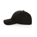 Impact AWARE™ rPET 6-Panel-Sportkappe Farbe: schwarz