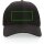 Impact AWARE™ rPET 6-Panel-Sportkappe Farbe: schwarz