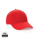 Impact 6 Panel Kappe aus 280gr rCotton mit AWARE™ Tracer Farbe: rot