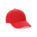 Impact 6 Panel Kappe aus 280gr rCotton mit AWARE™ Tracer Farbe: rot