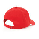 Impact 6 Panel Kappe aus 280gr rCotton mit AWARE™ Tracer Farbe: rot