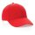 Impact 6 Panel Kappe aus 280gr rCotton mit AWARE™ Tracer Farbe: rot