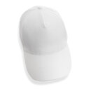 Impact 5 Panel Kappe aus 280gr rCotton mit AWARE™ Tracer Farbe: weiß