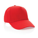 Impact 5 Panel Kappe aus 280gr rCotton mit AWARE™ Tracer Farbe: rot