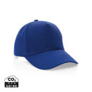 Impact 5 Panel Kappe aus 280gr rCotton mit AWARE™ Tracer Farbe: blau