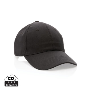 Impact 6 Panel Kappe aus 190gr rCotton mit AWARE™ Tracer Farbe: schwarz