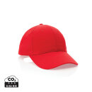 Impact 6 Panel Kappe aus 190gr rCotton mit AWARE™ Tracer Farbe: rot