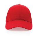 Impact 6 Panel Kappe aus 190gr rCotton mit AWARE™ Tracer Farbe: rot