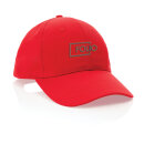 Impact 6 Panel Kappe aus 190gr rCotton mit AWARE™ Tracer Farbe: rot