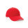 Impact 6 Panel Kappe aus 190gr rCotton mit AWARE™ Tracer Farbe: rot