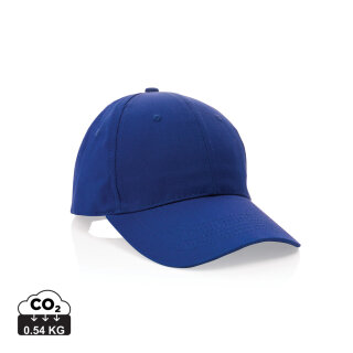 Impact 6 Panel Kappe aus 190gr rCotton mit AWARE™ Tracer Farbe: blau