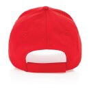 Impact 5 Panel Kappe aus 190gr rCotton mit AWARE™ Tracer Farbe: rot