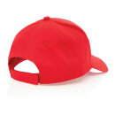 Impact 5 Panel Kappe aus 190gr rCotton mit AWARE™ Tracer Farbe: rot