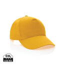 Impact 5 Panel Kappe aus 190gr rCotton mit AWARE™ Tracer Farbe: gelb