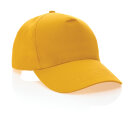 Impact 5 Panel Kappe aus 190gr rCotton mit AWARE™ Tracer Farbe: gelb