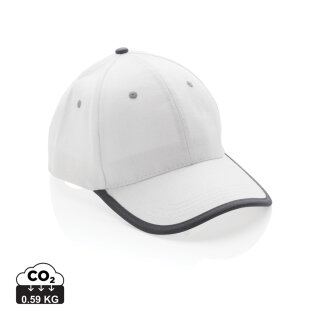 Impact AWARE™ 280gr Brushed rCotton 6 Panel Kontrast-Cap Farbe: weiß