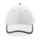 Impact AWARE™ 280gr Brushed rCotton 6 Panel Kontrast-Cap Farbe: weiß