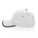 Impact AWARE™ 280gr Brushed rCotton 6 Panel Kontrast-Cap Farbe: weiß