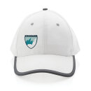 Impact AWARE™ 280gr Brushed rCotton 6 Panel Kontrast-Cap Farbe: weiß