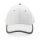 Impact AWARE™ 280gr Brushed rCotton 6 Panel Kontrast-Cap Farbe: weiß