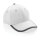 Impact AWARE™ 280gr Brushed rCotton 6 Panel Kontrast-Cap Farbe: weiß