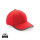 Impact AWARE™ 280gr Brushed rCotton 6 Panel Kontrast-Cap Farbe: rot