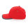 Impact AWARE™ 280gr Brushed rCotton 6 Panel Kontrast-Cap Farbe: rot