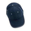 Impact AWARE™ 280gr Brushed rCotton 6 Panel Kontrast-Cap Farbe: navy blau