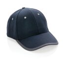 Impact AWARE™ 280gr Brushed rCotton 6 Panel Kontrast-Cap Farbe: navy blau