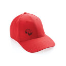 Impact 6 Panel Kappe aus 280gr rCotton mit AWARE™ Tracer Farbe: luscious red