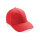 Impact 6 Panel Kappe aus 280gr rCotton mit AWARE™ Tracer Farbe: luscious red