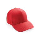 Impact 5 Panel Kappe aus 280gr rCotton mit AWARE™ Tracer Farbe: luscious red