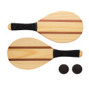 Frescobol Tennis-Set aus Holz Farbe: braun