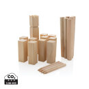 Kubb Outdoor Wurfspiel aus Holz Farbe: braun