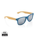 Sonnenbrille aus Bambus und RCS recyceltem Kunststoff Farbe: blau