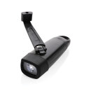 Lightwave USB-Taschenlampe mit Kurbel aus RCS rPlastik Farbe: schwarz