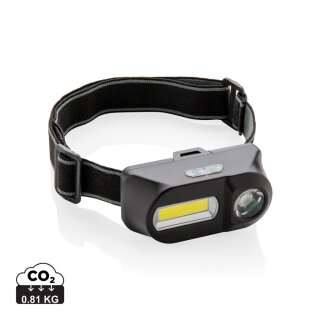 COB und LED Stirnlampe Farbe: schwarz