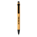 Bambus Kugelschreiber Farbe: schwarz