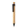 Bambus Stift mit Wheatstraw-Clip Farbe: schwarz