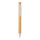 Bambus Stift mit Wheatstraw-Clip Farbe: weiß