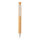 Bambus Stift mit Wheatstraw-Clip Farbe: weiß