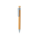 Bambus Stift mit Wheatstraw-Clip Farbe: blau