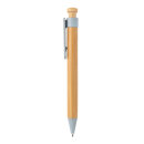 Bambus Stift mit Wheatstraw-Clip Farbe: blau