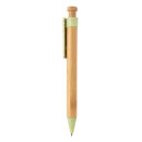 Bambus Stift mit Wheatstraw-Clip Farbe: grün