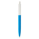 X3-Stift mit Smooth-Touch Farbe: blau, weiß